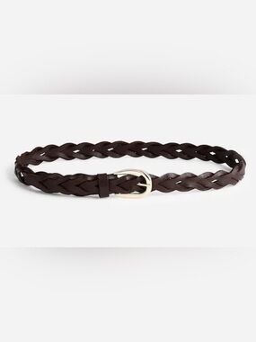 🆕 Madewell Genuine Leather Braided Belt - XXS-S